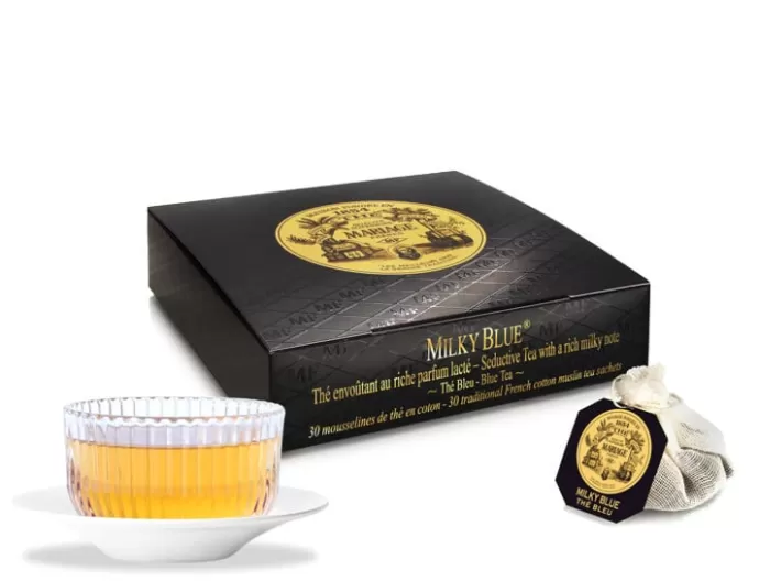 MARIAGE FRÈRES Thé bleu | MOUSSELINES DE COTON^Milky Blue Thé Bleu Oolong De Chine En Sachet Mousseline Individuel